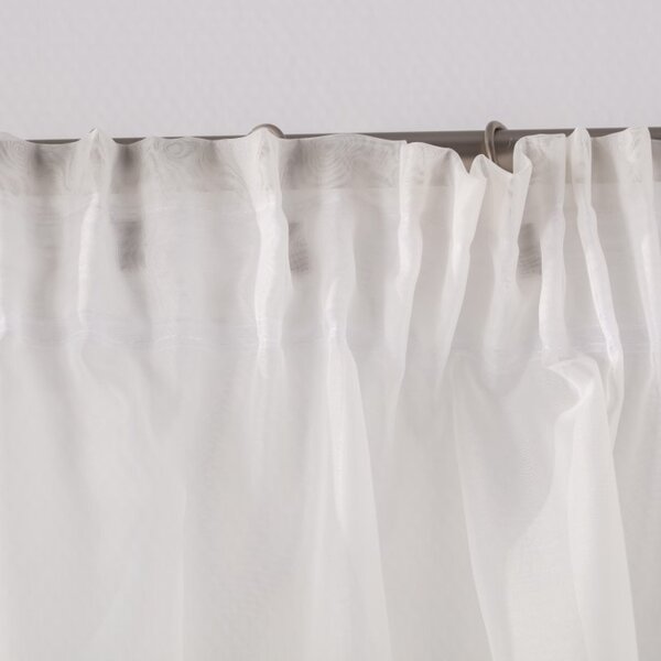Lily white arched pelmet
