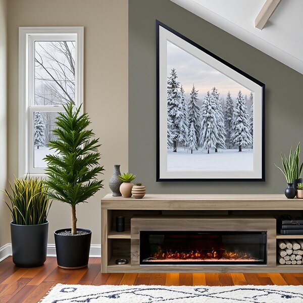 Wall Mounted Electric Fires, Free Standing, Incorporated ElectricSun VERSALYS XS, with Sound Effect, 10 Colour, with APP, L100xH41x15cm