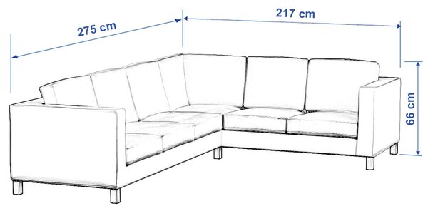 Karlanda corner sofa left cover 3+2 (or right 2+3)