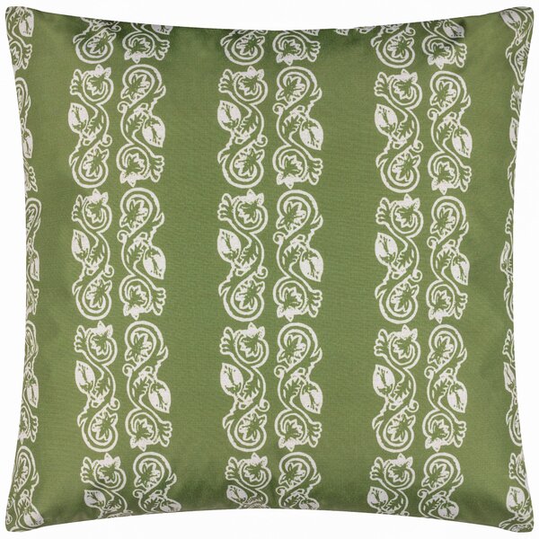 Kalindi Stripe Outdoor Filled Cushion 55cm x 55cm Olive