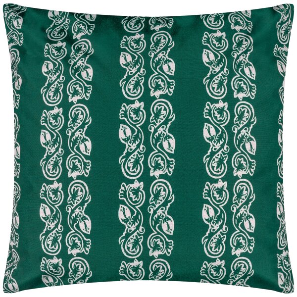 Kalindi Stripe Outdoor Filled Cushion 55cm x 55cm Teal