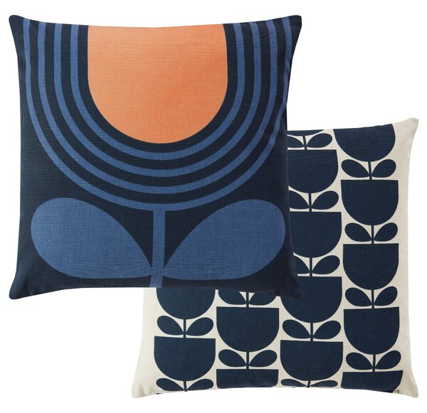 Orla Kiely Striped Tulip 45cm x 45cm Filled Cushion Indigo