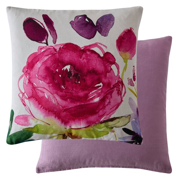 Bluebellgray Rose 45cmx45cm Filled Cushion Fuchsia