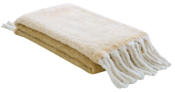 Laura Ashley Bronwen 130cm x 170cm Throw Ochre Yellow
