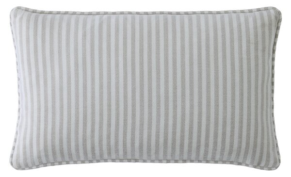 Laura Ashley Cornish Chenille Stripe 30cmx50cm Filled Cushion Natural