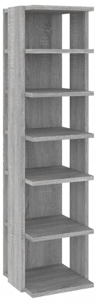 Shoe Rack Grey Sonoma 27.5x27x102 cm Engineered Wood