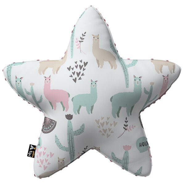 Lucky Star pillow with minky