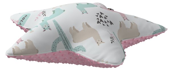 Lucky Star pillow with minky