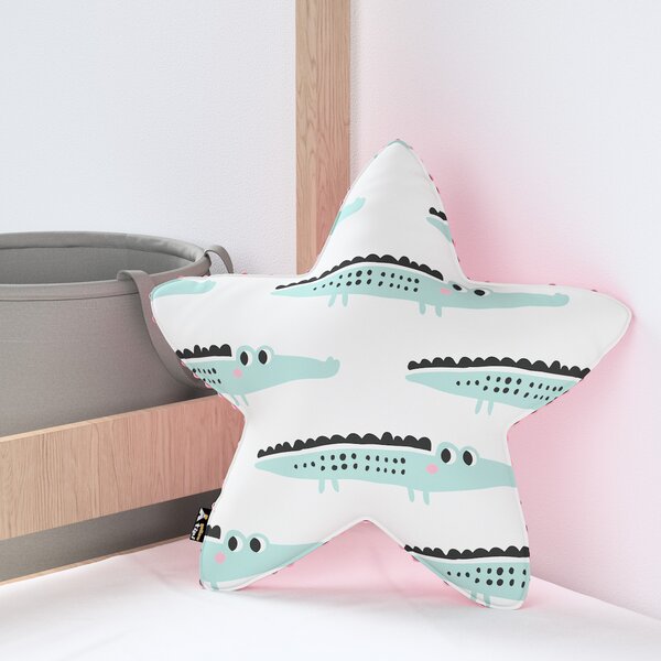 Lucky Star pillow with minky