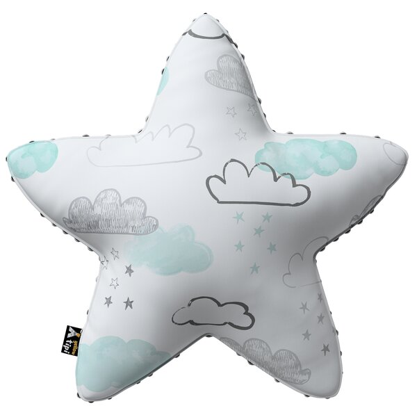 Lucky Star pillow with minky