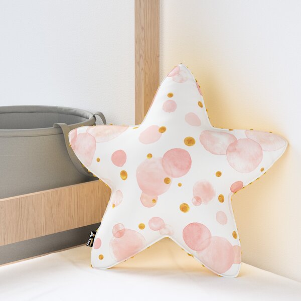 Lucky Star pillow with minky