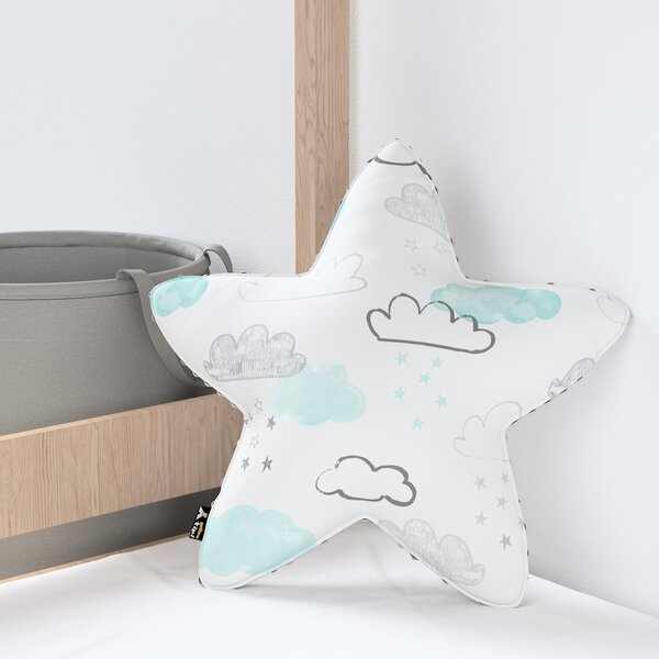 Lucky Star pillow with minky