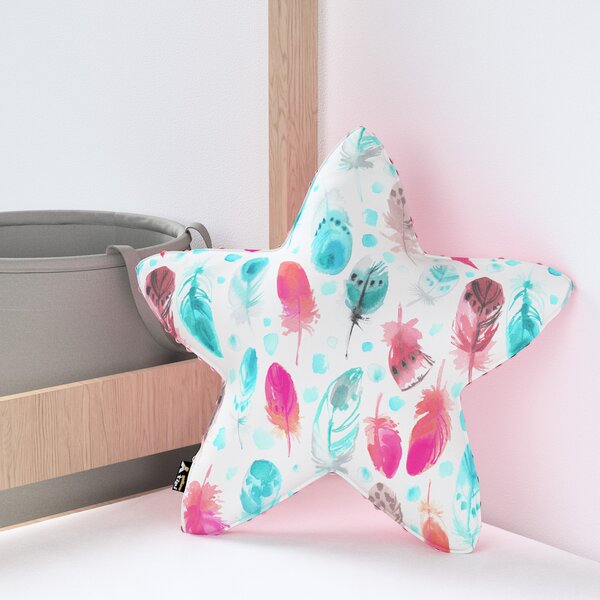 Lucky Star pillow with minky