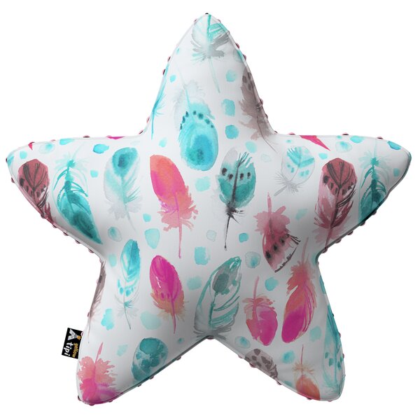 Lucky Star pillow with minky