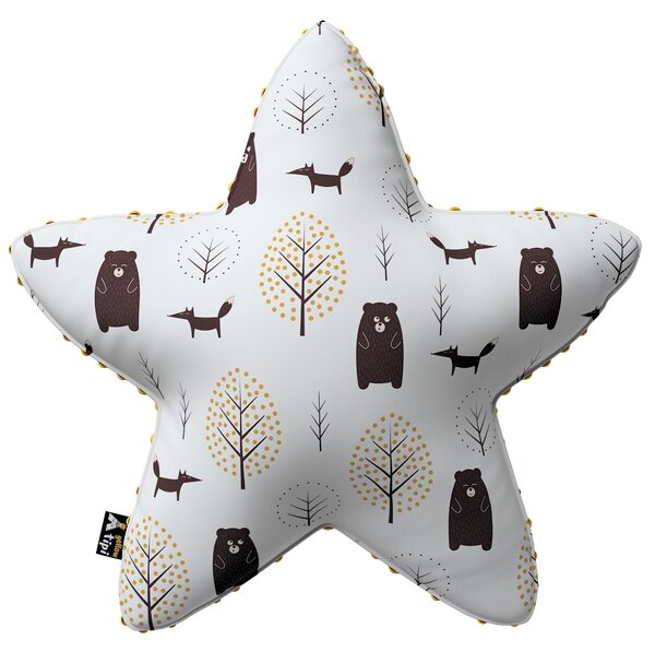 Lucky Star pillow with minky