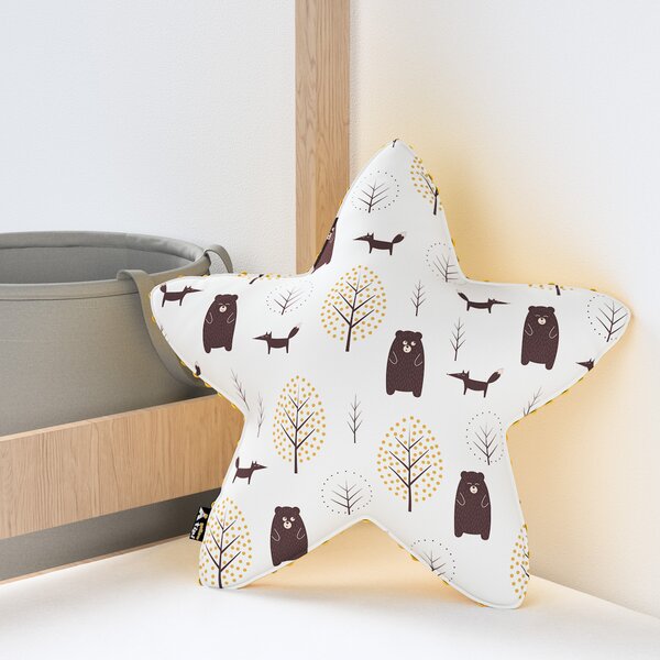 Lucky Star pillow with minky