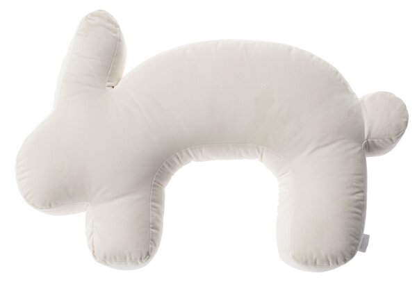 Velvet Bunny cream nursing pillow