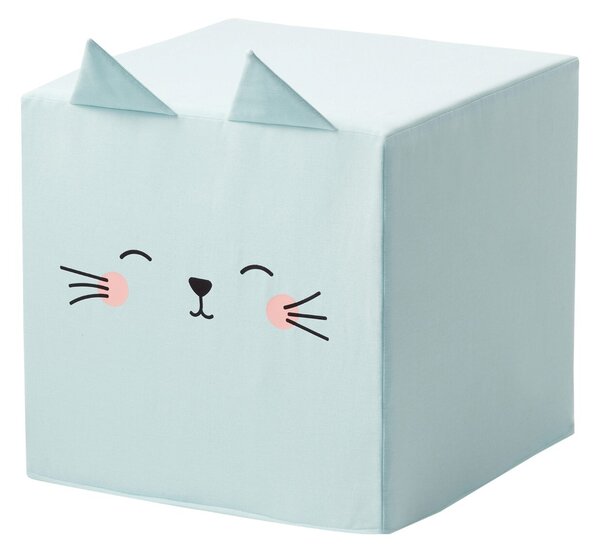 Rainbow Kitty cube pouf