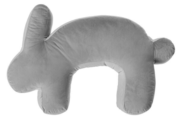 Velvet Bunny grey nursing pillow