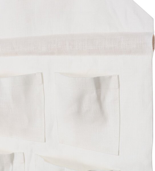 House-shaped organizer Linen White