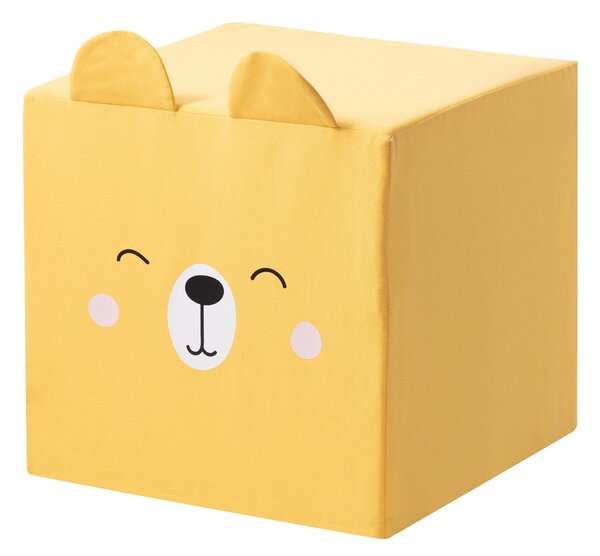 Rainbow Bear cube pouf