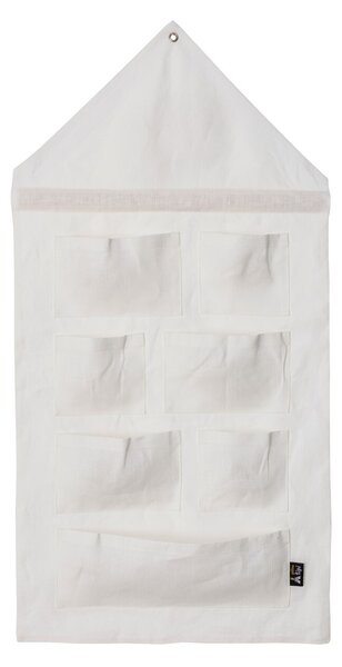 House-shaped organizer Linen White