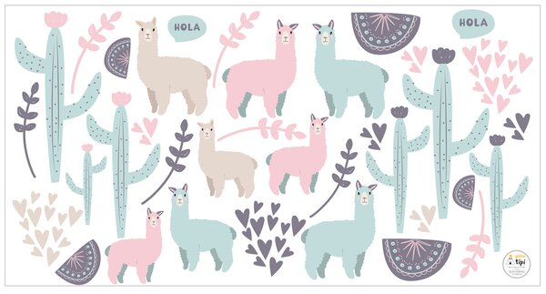 Sweet Llama sticker set