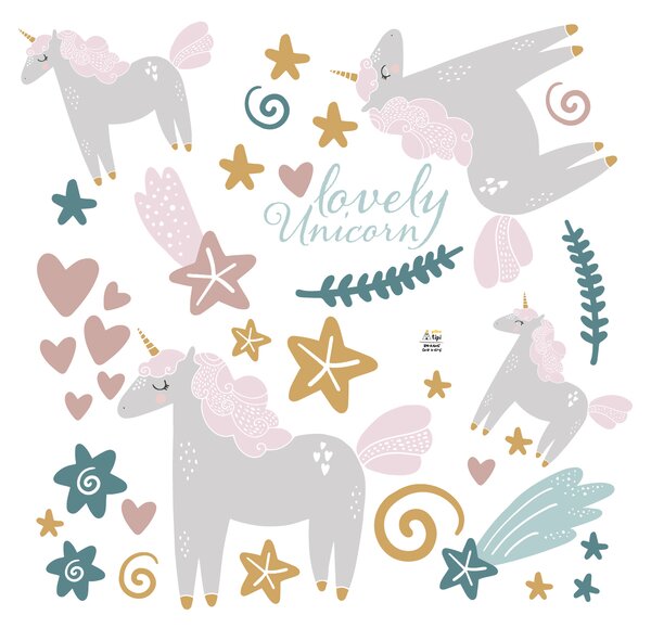 Lovely Unicorn sticker set