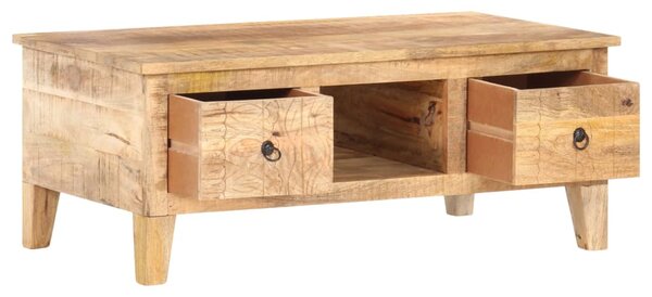 Coffee Table 100x55x40 cm Rough Mango Wood