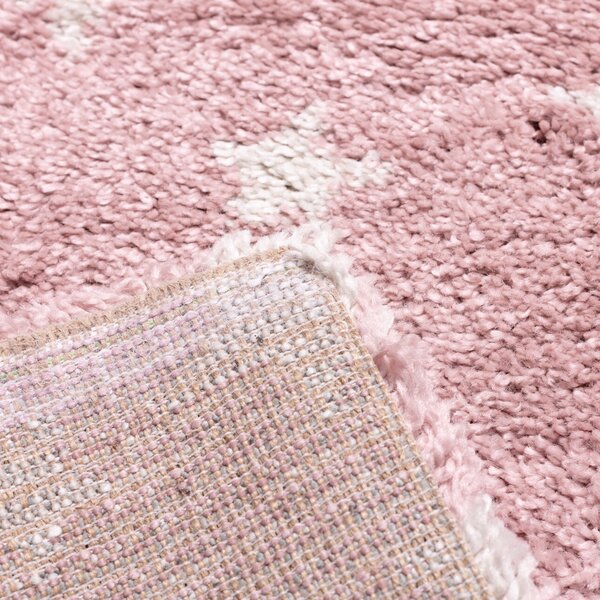 Candy Stars rose rug 120x170 cm