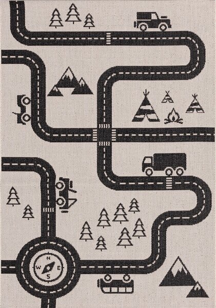 Car Road rug 120x170cm