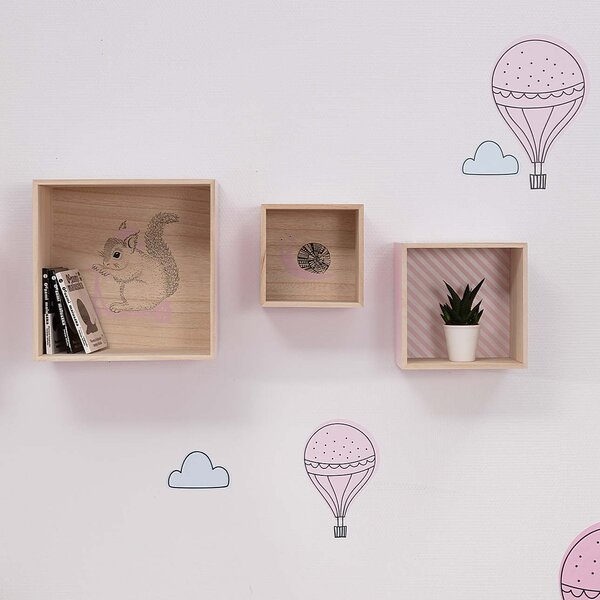 Box pink shelf 18cm