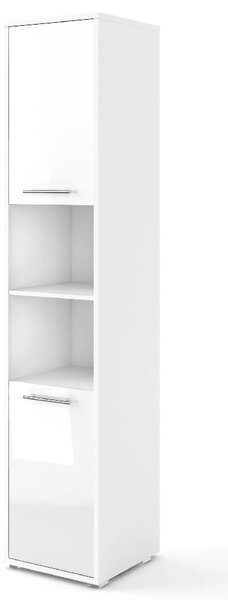 Cadott High Gloss Storage Cabinet Tall With 2 Doors In White