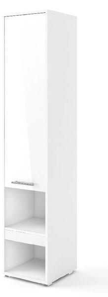 Cadott High Gloss Storage Cabinet Tall With 1 Door In White