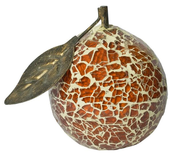 Clisson Decorative Mosaic Glass Orange Fruit In Orange