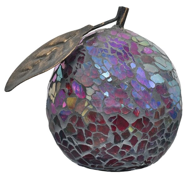 Clisson Decorative Mosaic Glass Orange Fruit In Red