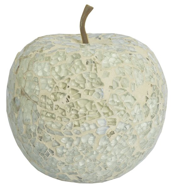 Clisson Decorative Mosaic Glass Apple Fruit In White