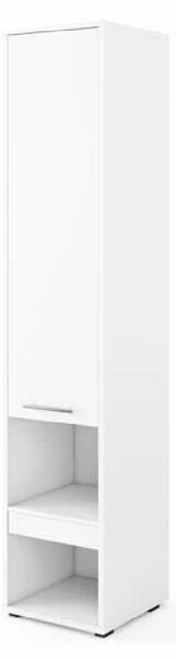 Cadott Wooden Storage Cabinet Tall With 1 Door In Matt White