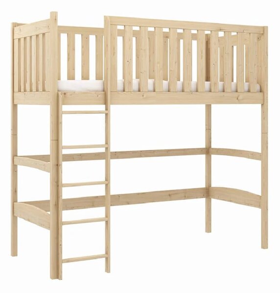 Lititz Wooden Bunk Bed Without Mattress And Ladder In Pine