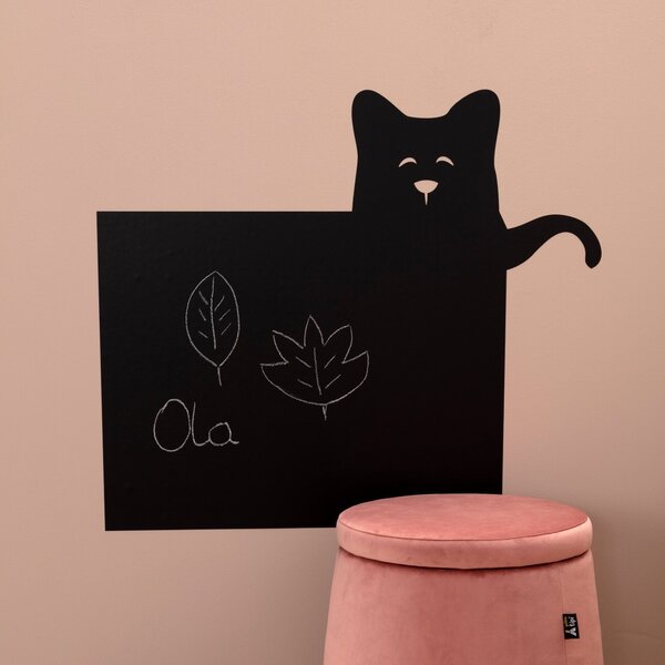 Funny Band cat chalkboard sticker