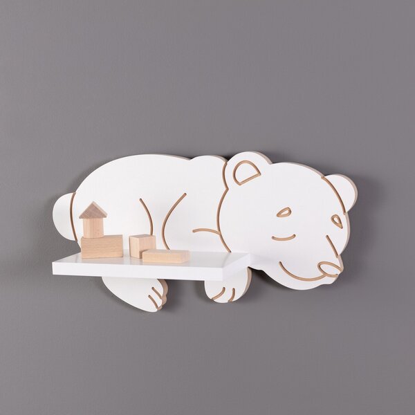 Shelf Sleeping Bear 48x14x25cm