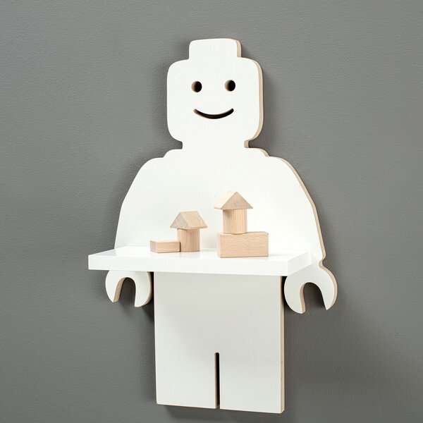 Smiling brick man shelf 33x14x50cm