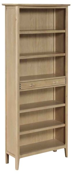Petaluma Wooden Bookcase With 6 Shelves - Oak
