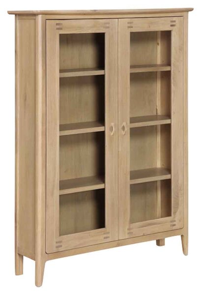Petaluma Wooden Display Cabinet With 2 Doors - Oak