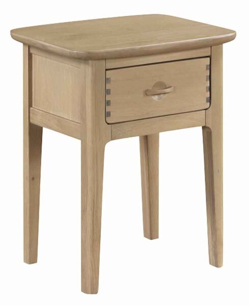 Petaluma Wooden Side Table With 1 Drawer - Oak
