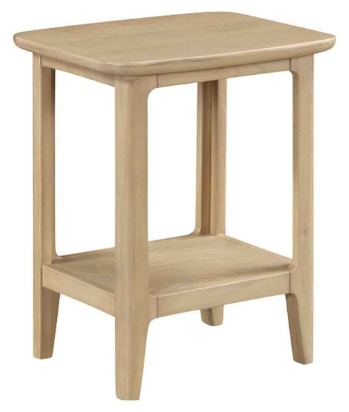 Petaluma Wooden Rectangular Side Table - Oak