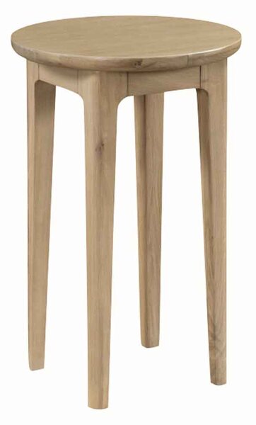 Petaluma Wooden Round Side Table - Oak