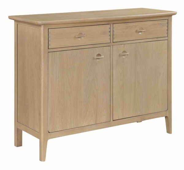 Petaluma Wooden Sideboard With 2 Doors 2 Drawers - Oak