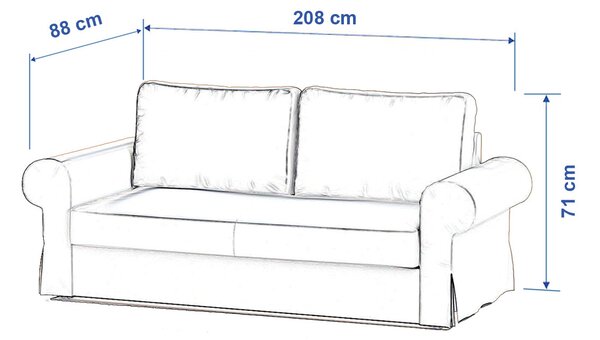 Backabro 3-seat sofa bed cover