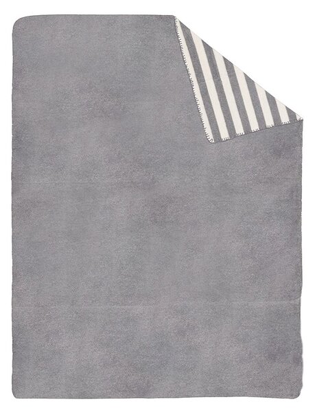 Cotton Cloud Blanket - Grey & White Stripes 150x200cm